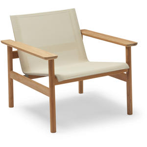 Photo of Pelagus Lounge Chair Sand - Outdoor Armchairs - Note Design Studio - Wood/Textile Material