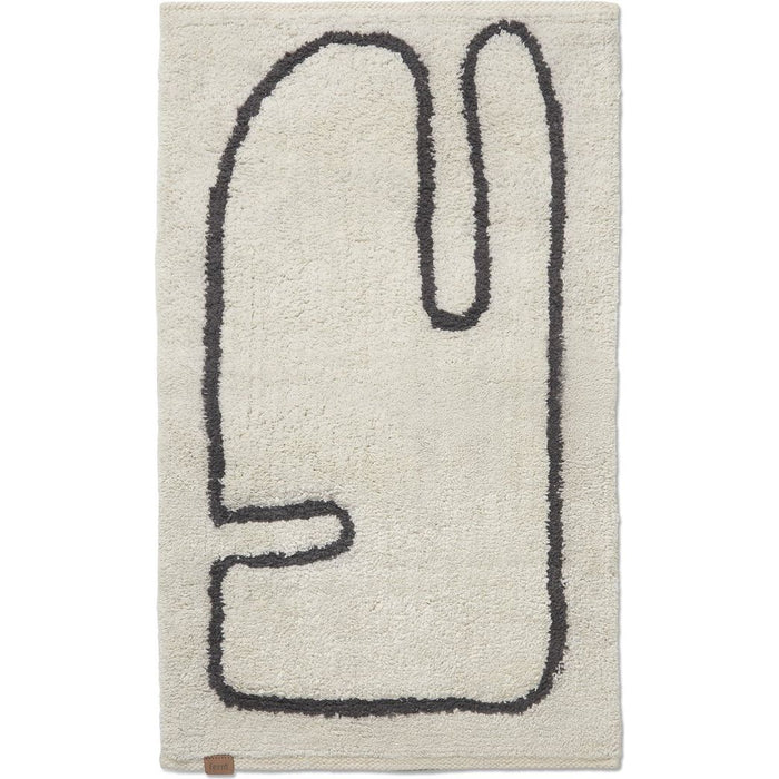 Photo of Lay Washable Mat - Bademåtte - Off-white/coffee - W50 X H70 X D1 Cm