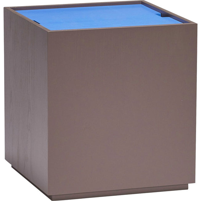 Photo of Vault Side Table/Storage Box Blue/Brown