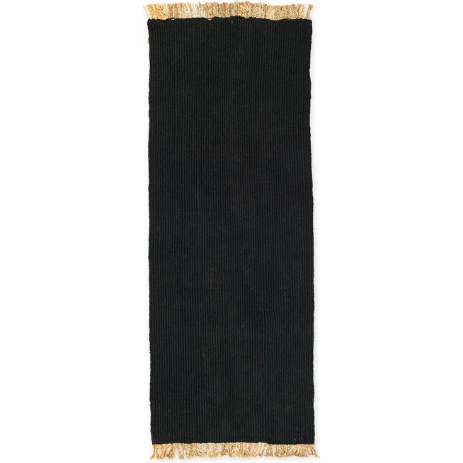 Photo of Block Runner - Gulvtæppe - Block Runner - Black/natural - W200 X D1 X H80 Cm