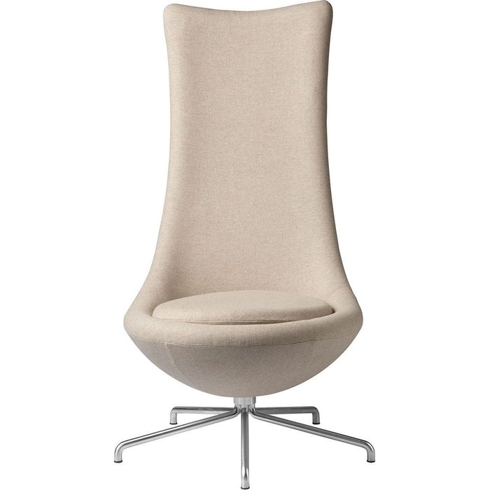 Photo of Poul M. Volther Armchair - L41 Bellamie with Swivel Frame - Beige/Black