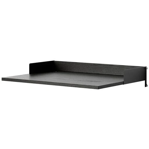 Photo of New Works Desk Kit - Hylde - Black Ash / Black - H15 X W80 X D55 Cm