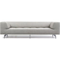 4511 Delphi 3. Pers sofa L: 240 cm - Cognac 370/brushed aluminium