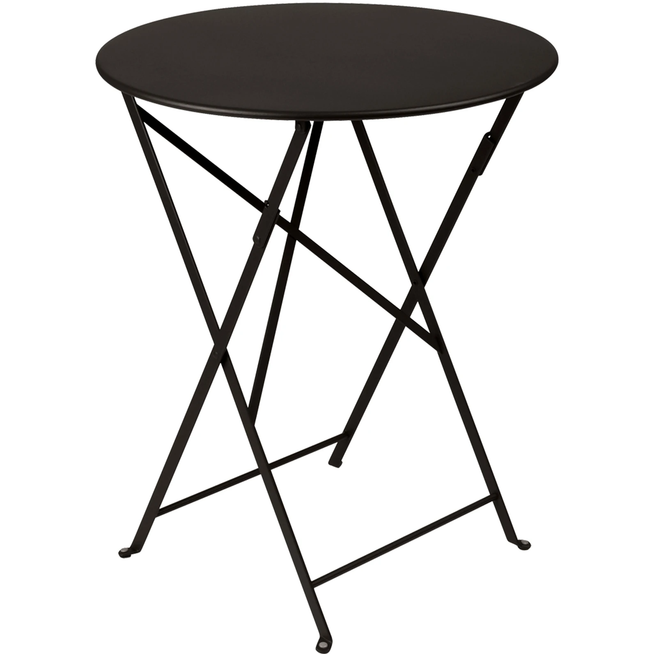 Photo of Bistro Table Ø 60 cm, Liquorice - Small Table & Side Table Outdoor - Black - Metal