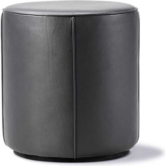 Photo of Mono Pouf 7421 By Due & Trampedach - Puf - Omni 301 Black - Ø39 X H43 Cm