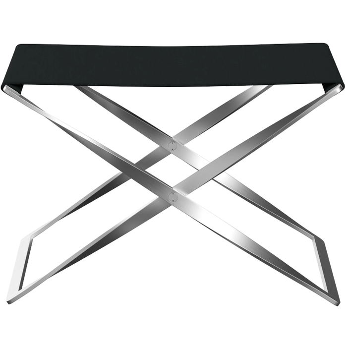 Photo of Pk91, Canvas, Black - Footstools - Poul Kjærholm - Black - Metal