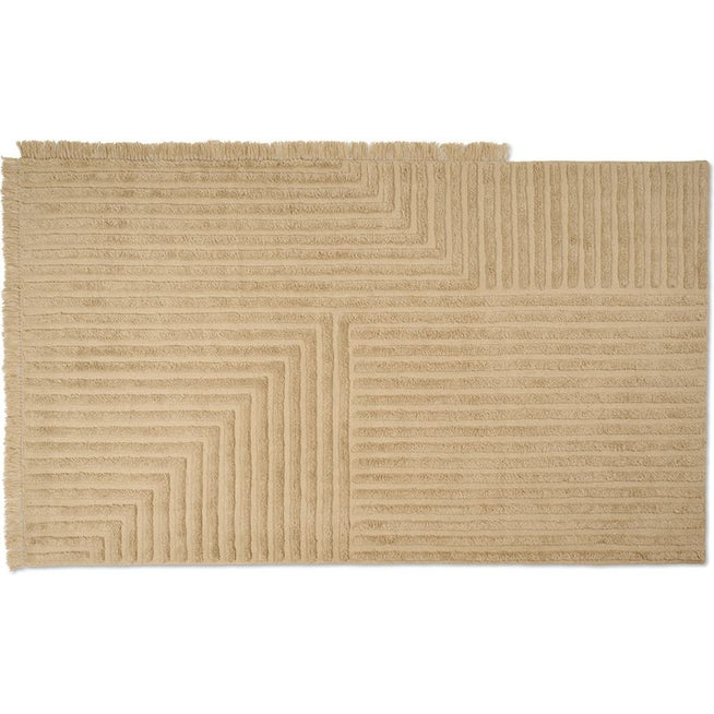 Photo of Crease Wool Rug, Light Sand Fra Ferm Living (large)