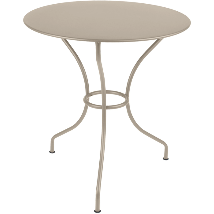 Photo of Opéra Pedestal Table Ø 67 Cm, Nutmeg - Matbord Utomhus - Beige - Metall