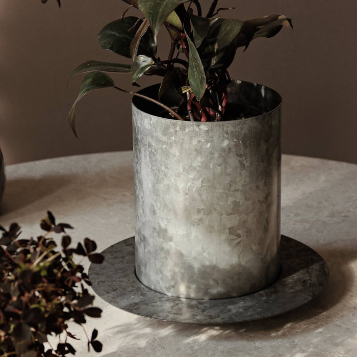 Photo of Auran Potte - Urtepotte - Small - Galvanized - W25 X D25 X H21 Cm