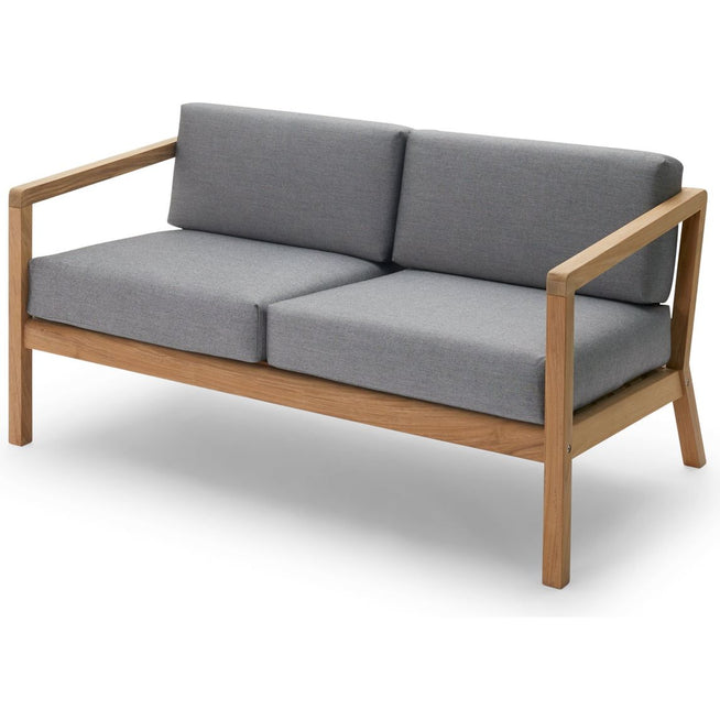 Photo of Virkelyst Sofa, Teak, Fossflakes Padding, Outdoor Textile /