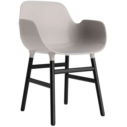Photo of Form Armchair Wood - Spisebordsstol - Black Oak /