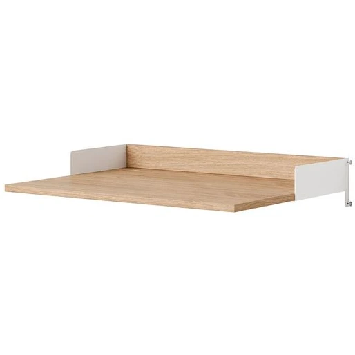 Photo of New Works Desk Kit - Hylde - Oak / White - H15 X W80 X D55 Cm