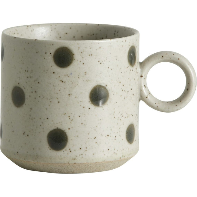 Photo of Grainy Mug Sand/Green Set of 4 Pieces