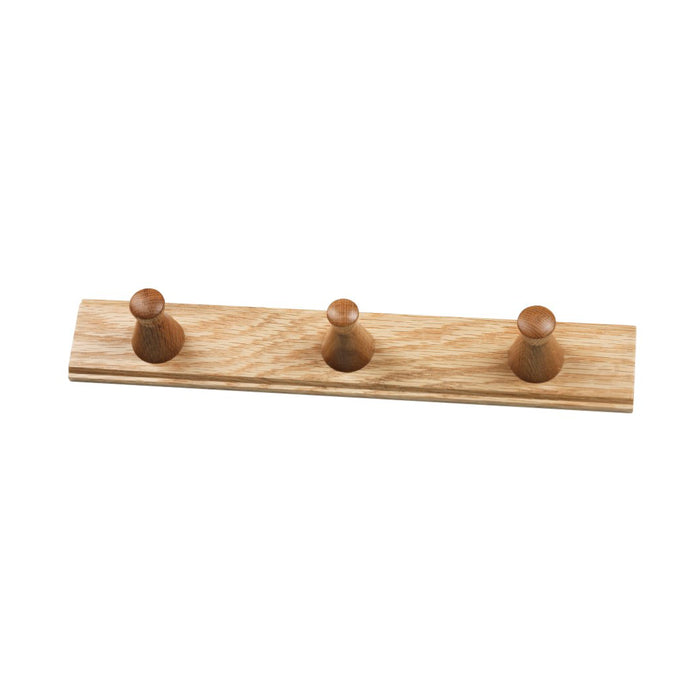 Photo of Q3 Allé Hook Rack With 3 Hooks Oak Nature Lacquered