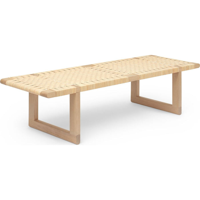 Photo of Bm0488 Bench Oiled Oak Stand Rattan