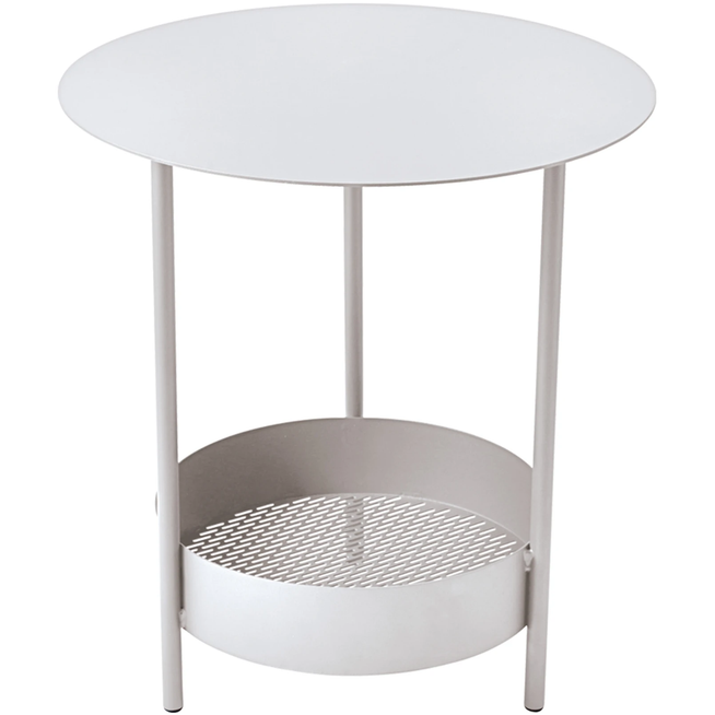 Photo of Salsa Pedestal Table - Cotton White - Småbord & Sidobord Utomhus - Goula / Figuera - Vit - Metall