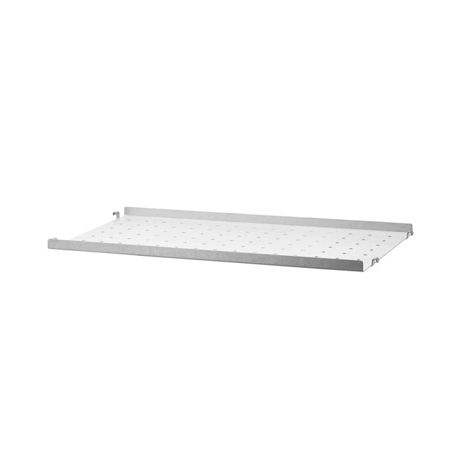 Photo of String Metal Shelf Low Edge 58 x 30 cm - Galvanized - Shelving - Nils Strinning - Silver - Metal