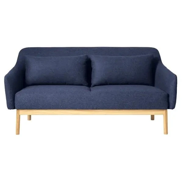 L38 Gesja 2 Pers. Sofa Foersom & Hiort-lorenzen L: 155 cm - Oak/royal blue