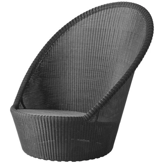 Photo of Kingston Solstol M. Hjul - Loungestol - Graphite/weave - W92 X D102 X H98 Cm