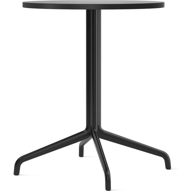 Photo of Harbour Column Dining Table 4-star - Black/black Oak - Ø60 Cm - Matbord - Norm Architects - Svart - Mdf/metall/trä