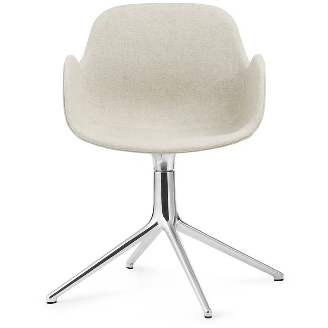 Photo of Form Armchair - Drejestel 4l Fuldt Polstret - Lænestol - Stel: Aluminium / Main Line Flax: Mlf20 (upminster, Sand) - L: 70,5 X H: 80 X Sh: 44 Cm