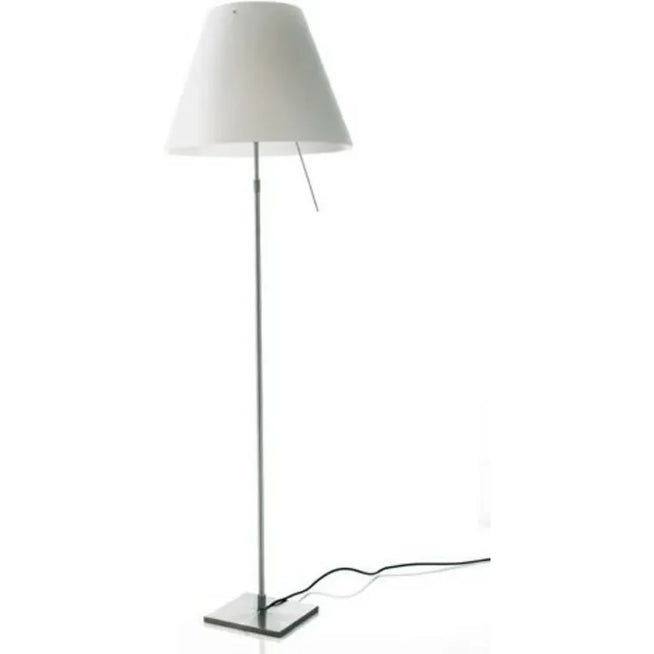 Photo of Costanza D13 T.c. Golvlampa, Aluminium, Vit - Skärmlampor - Paolo Rizzatto - Vit