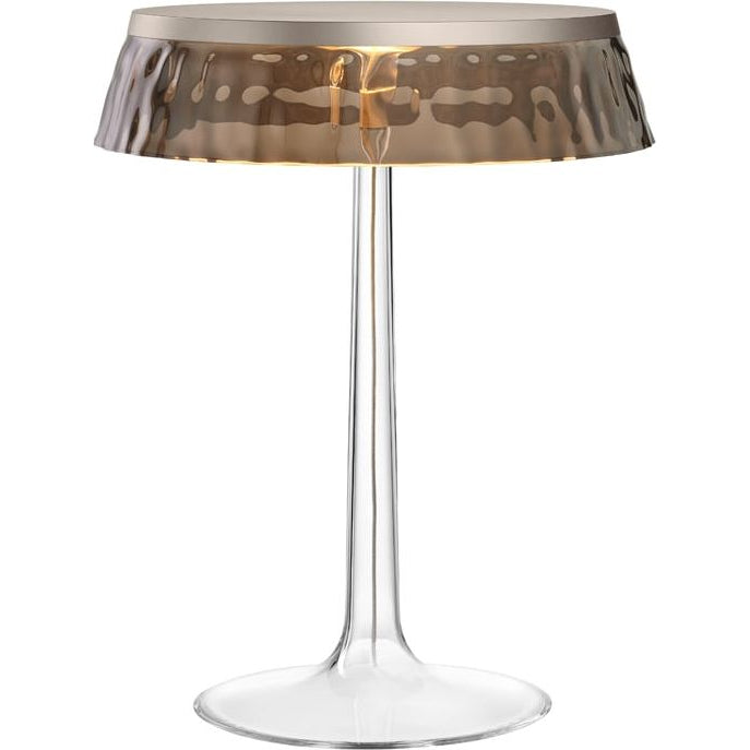 Photo of Bon Jour T Table Lamp Smoke Grey, Matte Chrome Top