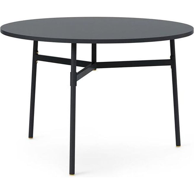 Photo of Union Table - Round - Dining Table - Black - Ø110 - Ø: 110 x H: 74.5 cm