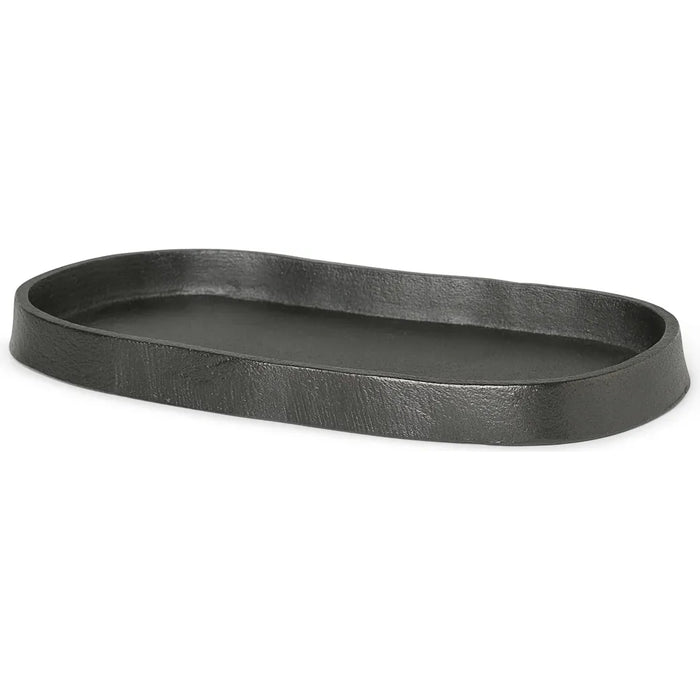 Photo of Yama Tray - Bakke - Sort Oval - B: 19 X H: 1.5 X D: 9.5 Cm
