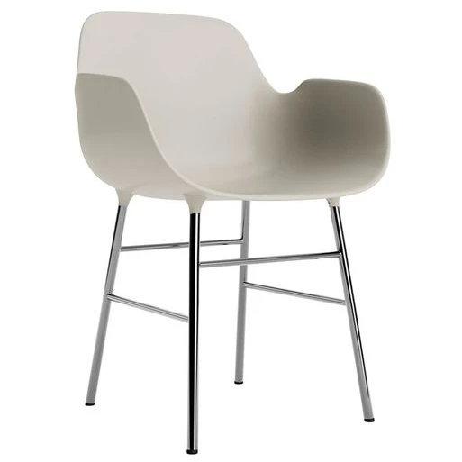 Photo of Form Armchair Steel - Spisebordsstol - Chrome /