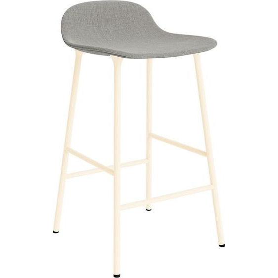 Photo of Form Bar Stool 65 Cm Full Upholstery Cream Steel