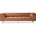 4511 Delphi 3. Pers sofa L: 240 cm - Cognac 370/brushed aluminium