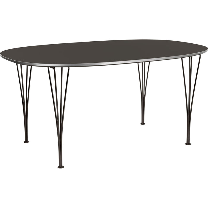Photo of B613 Superellips, 120x180 Cm, Laminat, Vit, Krom - Matbord - Arne Jacobsen,bruno Mathsson,piet Hein - Vit - Metall/trä