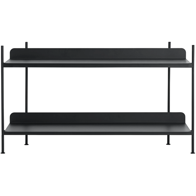 Photo of Compile Shelving System/configuration 1, Black - Shelving System - Cecilie Manz - Black - Metal