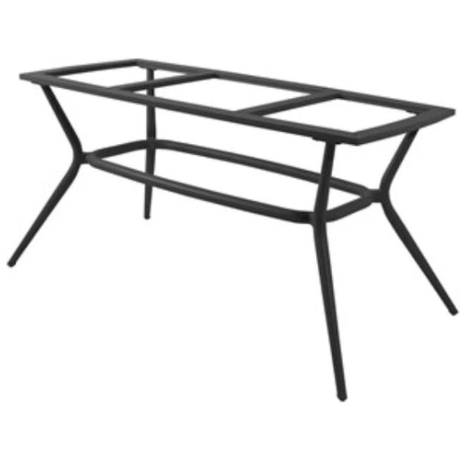 Photo of Joy Skewer Frame - Oval - Havebord - Lava Grey, Aluminium - H71 x W180 x D90 cm