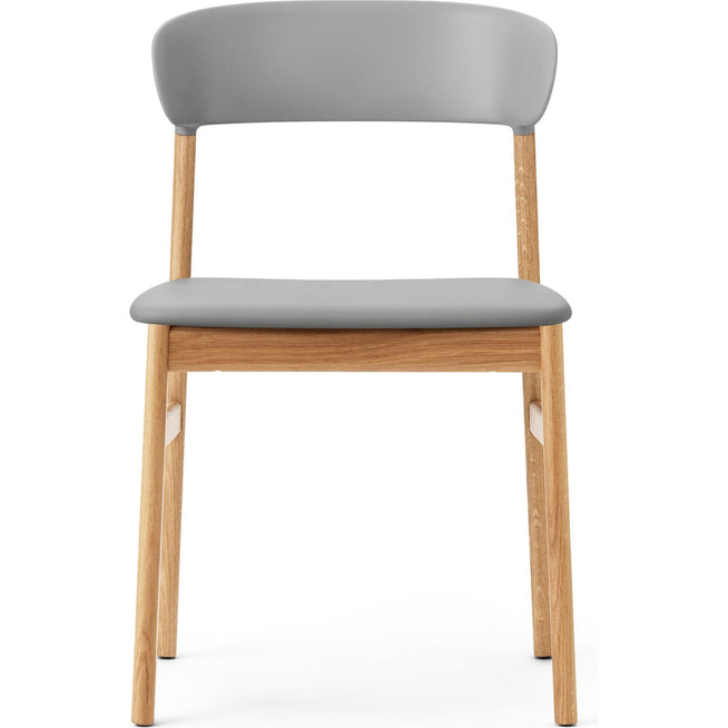 Photo of Herit Stol / Polstret - Spisebordsstol - Grey (spectrum Leather) - L: 50 X D: 51 X H: 78,5 X Sh: 45 Cm
