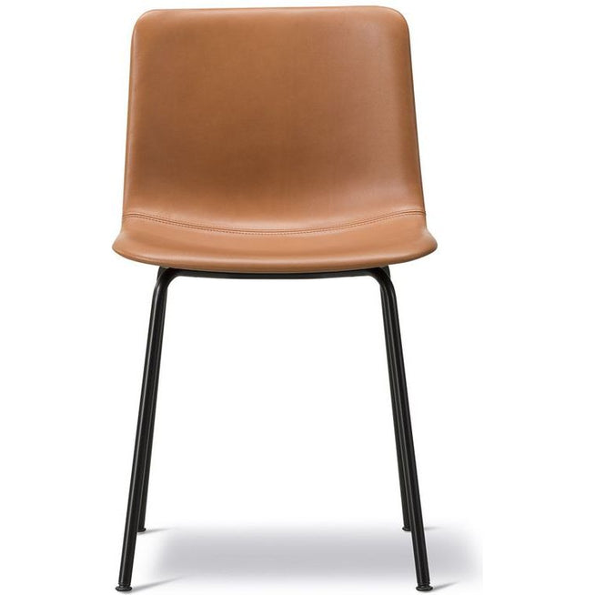 Photo of Pato 4 Leg Center Chair 4252 By Welling/ludvik - Full Upholstery - Spisebordsstol - Max 95 Cognac - W46 X D52,5 X H79,5 X Sh47,5 Cm