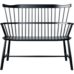 Photo of J52d Bench Beech Black Painted