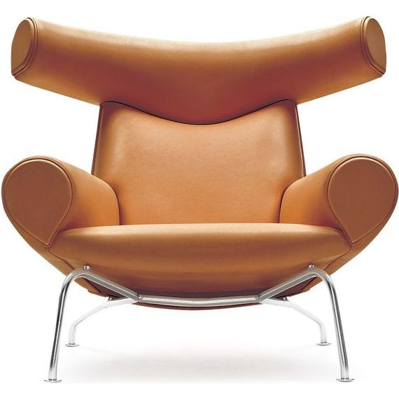 Photo of Wegner Ox Chair 1000 By Hans J. Wegner - Lænestol - Primo 75 Cognac - W99 X D99 X H92 X Sh36 Cm