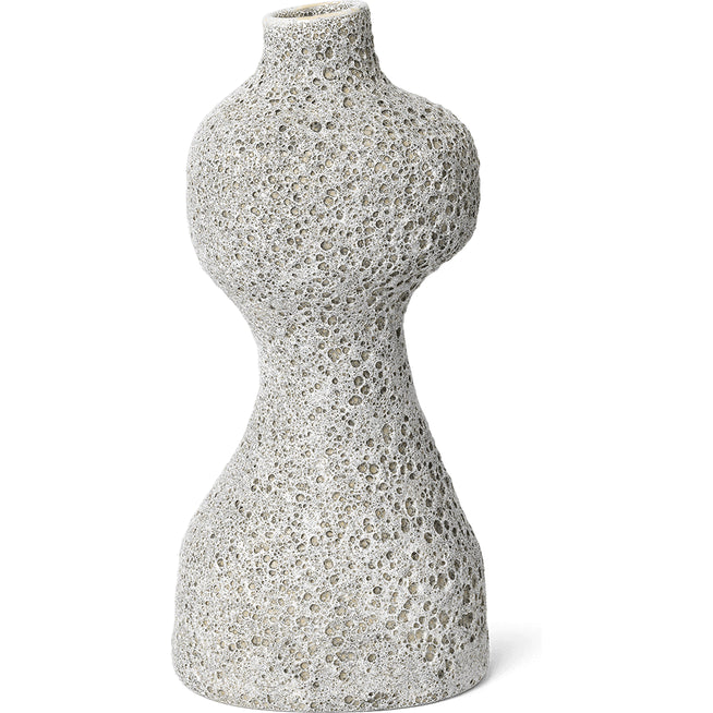 Photo of Yara Vase - Vase - Yara Vase - Medium - Grey Pumice - W14 X D11.5 X H30.5 Cm