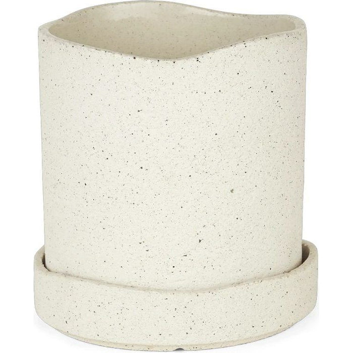 Photo of Uneru Pot - Jar - White - Small - H15 x Ø13 cm