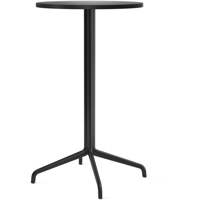 Photo of Harbour Column Bar Table 4-star - Black/charcoal - Ø60 Cm - Barbord - Norm Architects - Svart - Metall/trä/plast