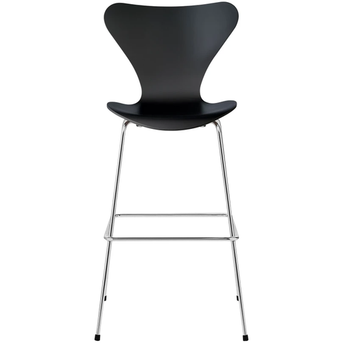 Photo of 3197 Sjuan, Coloured Ash veneer, Black - Bar stools & Bar stools - Arne Jacobsen - Black - Metal/wood