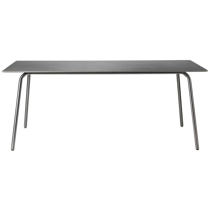 M21 Brick Garden Table 90x180 cm - Stainless Steel/Stone