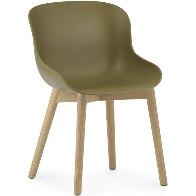 Photo of Hyg Chair Wood - Dining chair - Olive - Oak - H: 84 x L: 54 x D: 53.5 x Sh: 46 cm
