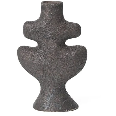 Photo of Yara Candle Holder - Lysestage - Yara Candle Holder - Small - Rustic Iron - W10 X D5.3 X H16 Cm