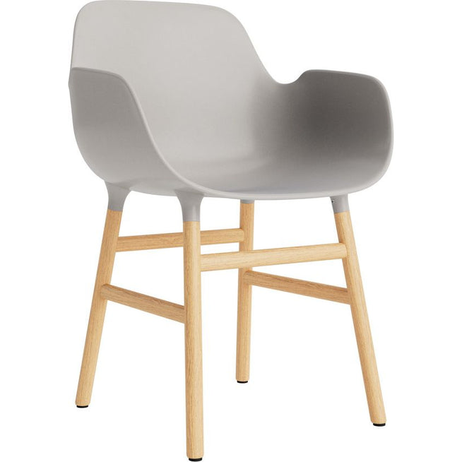Photo of Form Armchair Wood - Spisebordsstol - Oak / Warm Grey - W56 X D52 X H80 X Sh44 Cm