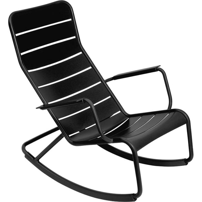 Photo of Luxembourg Rocking Chair Liquorice 42 - Utomhusfåtöljer - Frédéric Sofia - Metall