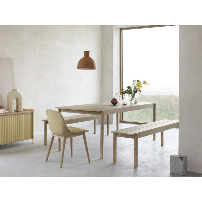 Photo of Linear Wood Table 140 cm, Oak - Dining Table - Thomas Bentzen - Wood Coloured - Wood