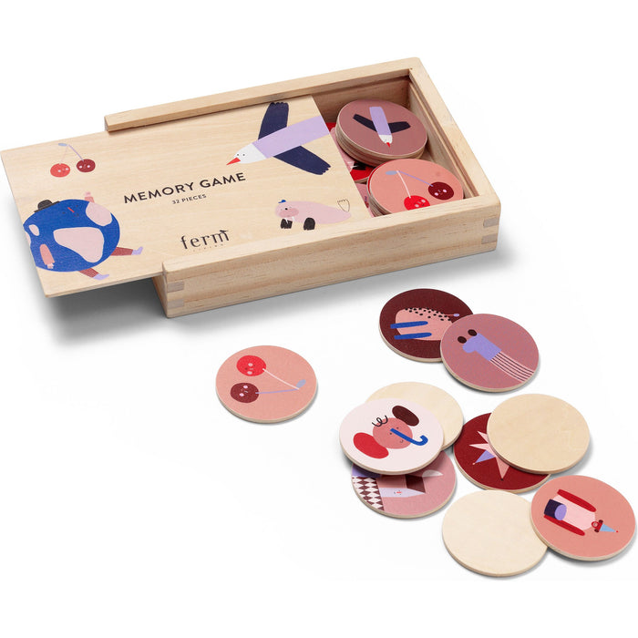 Photo of Critter Memory Game - Vendespil - Rose - W12,4 X L17,9 X H3,3 Cm